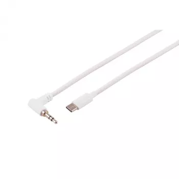 S CONN MAXIMUM CONNECTIVITY Cavo audio USB-C, connettore a 3,5 mm angolare, TRS, bianco, 1,2 m (14-06126)