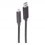 SHIVERPEAKS BS30-38075 Cavo in fibra ottica USB-A a USB-C, 10 m, 5 Gbps, nero