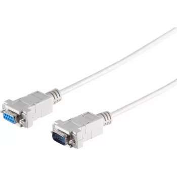 S CONN MAXIMUM CONNECTIVITY Cavo seriale Sub-D 9 pin, connettore maschio a connettore femmina, 3,0 m, grigio