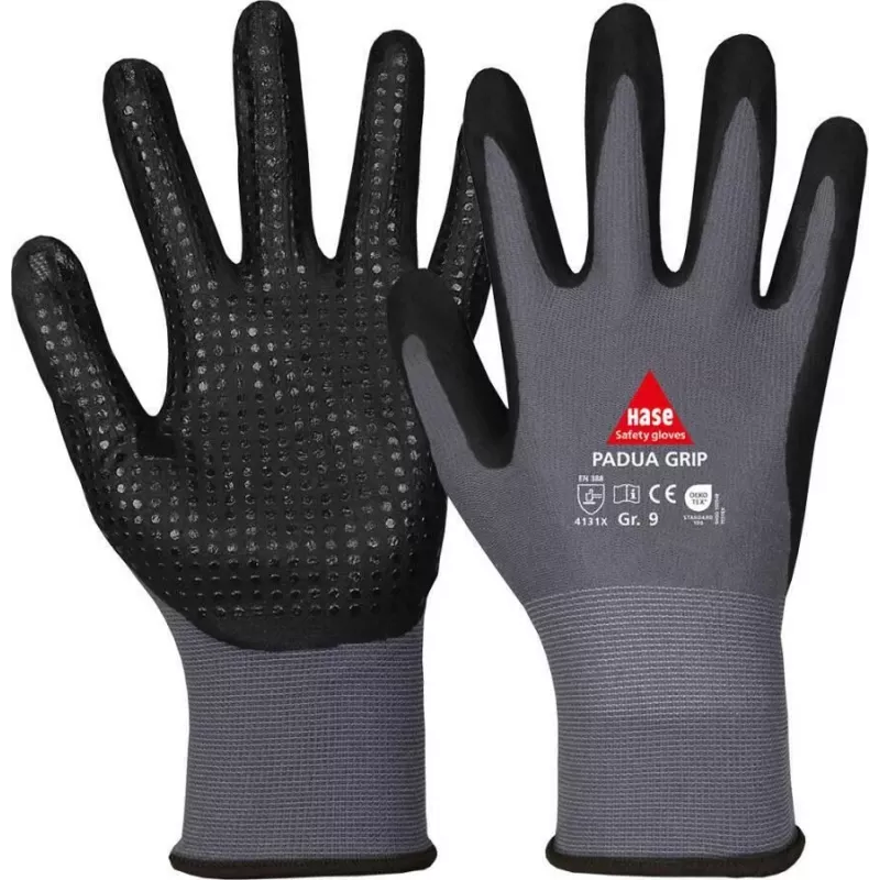 HASE Padua Grip Guanti da lavoro in nitrile espanso taglia 10 402000