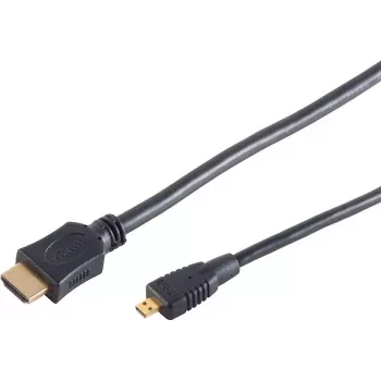 S CONN MAXIMUM CONNECTIVITY Cavo Micro HDMI High Speed con Ethernet, nero, 0,5 m (77470-0.5-3)