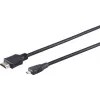 S CONN MAXIMUM CONNECTIVITY Cavo Micro HDMI High Speed con Ethernet, nero, 0,5 m (77470-0.5-3)