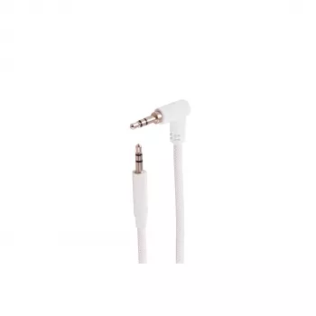 SHIVERPEAKS Cavo audio 3,5 mm TRS, angolare a diritto, bianco, 0,9 m BS14-07226