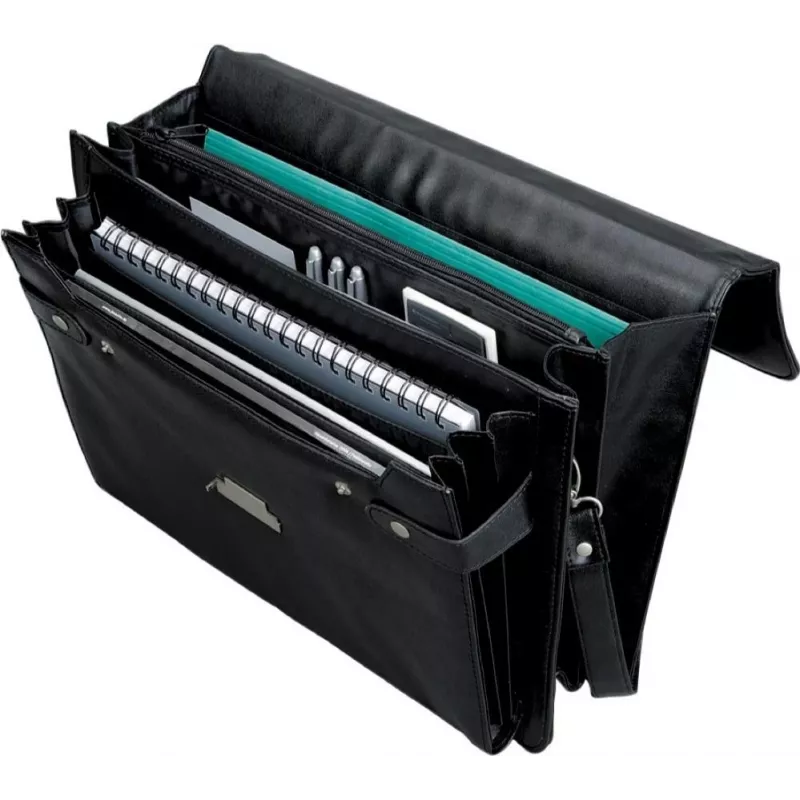 JÜSCHA Alassio Catana 92434 Borsa business A4 nero similpelle