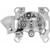 TechniSat TECHNIPRO SV600 V2 presa a muro per antenna a 3 fori con disaccoppiamento a diodi DC (TV, radio, SAT) 0004/3075