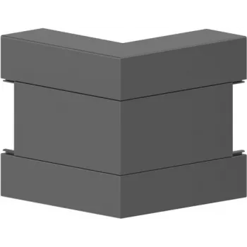 GGK angolare esterno BR 60x170/80-9005 PVC angolare a mitra nero (12727)
