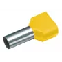 Cimco 187712 puntalino doppio 6 mm² parzialmente isolato giallo (100 pz.)