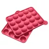 LURCH stampo per cake pop, silicone, 20 incavi, rosso, 23,0 x 18,5 cm 83027