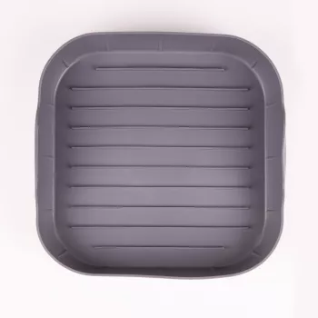LURCH inserto in silicone per friggitrice ad aria, quadrato, 21 x 21 x 5 cm, antracite 00070206