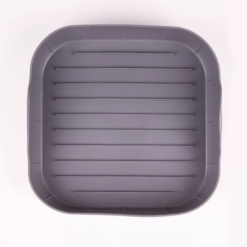 LURCH inserto in silicone per friggitrice ad aria, quadrato, 21 x 21 x 5 cm, antracite 00070206
