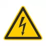 CIMCO 182720 cartello di avvertimento tensione elettrica 100x100x1 mm giallo/nero