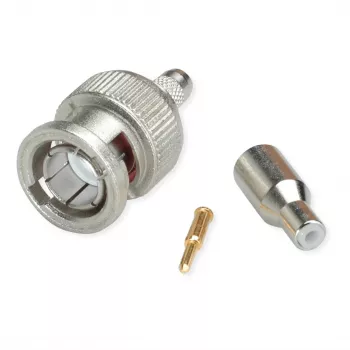 Telegärtner connettore maschio BNC per cavo a crimpare G04 75 Ohm, crimp/crimp, standard, A2505, G04 (RG-179B/U) - 1 pz.