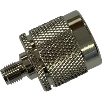 Wittenberg Antennen 103511 adattatore RF connettore femmina SMA su connettore maschio N, 50 Ohm, ottone nichelato