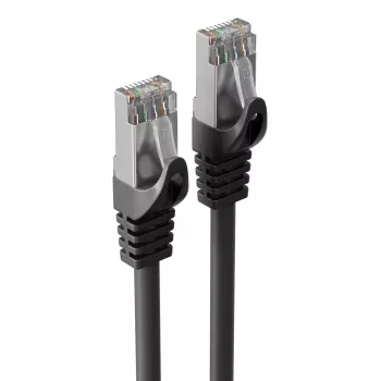 S CONN MAXIMUM CONNECTIVITY cavo patch industriale Cat.7 S/FTP PUR, RJ45, nero, 0,25m 08-39005