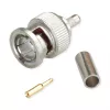 Telegärtner spina BNC per cavo a crimpare G13/G50, 75 Ohm, Professional, 0,4/2,5, 5 pezzi (J01002A1350)