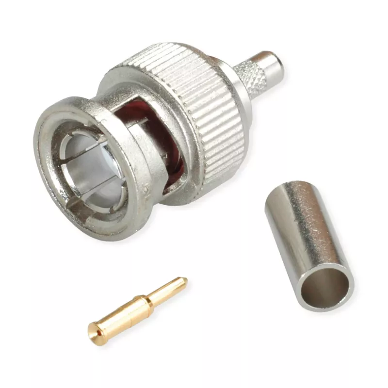 Telegärtner spina BNC per cavo a crimpare G13/G50, 75 Ohm, Professional, 0,4/2,5, 5 pezzi (J01002A1350)