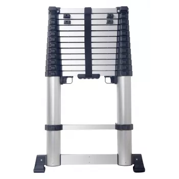 CIMCO 146725 scala telescopica XC-380, alluminio, 3,80 m estesa, 13 pioli, 150 kg