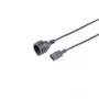 S CONN MAXIMUM CONNECTIVITY cavo adattatore IEC C14 su CEE 7/3, 0,5 m, 3 x 1,0 mm², nero 09-07015