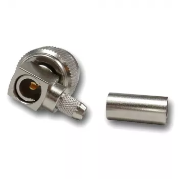 Telegärtner connettore maschio TNC a crimpare angolare 50 Ohm per RG-223/U, RG-142 B/U (J01010A0006)