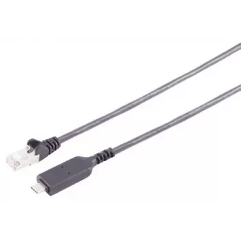 S CONN MAXIMUM CONNECTIVITY cavo adattatore USB-C su Ethernet 1G, connettore maschio USB Type-C su RJ45, PVC, nero, 1m (13-51025)
