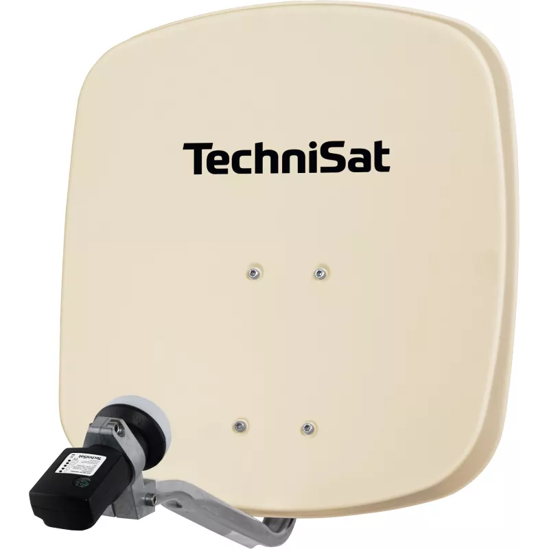 TechniSat parabola SAT con LNB, riflettore 45 cm, alluminio, LNB singolo (1045/8195)