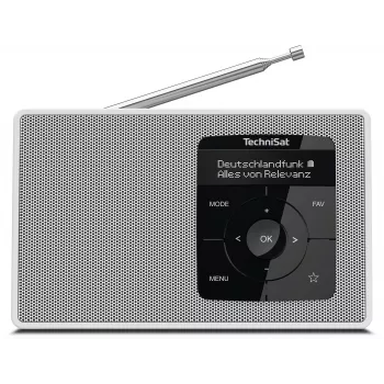 TechniSat DIGITRADIO 2 radio da tavolo DAB+ FM Bluetooth sveglia bianco 0001/3910