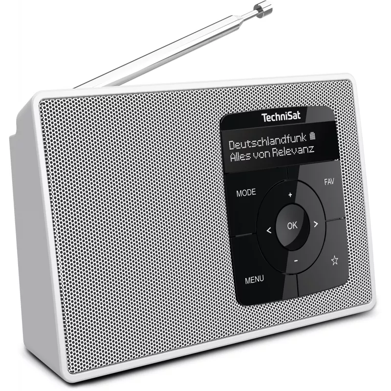 TechniSat DIGITRADIO 2 radio da tavolo DAB+ FM Bluetooth sveglia bianco 0001/3910
