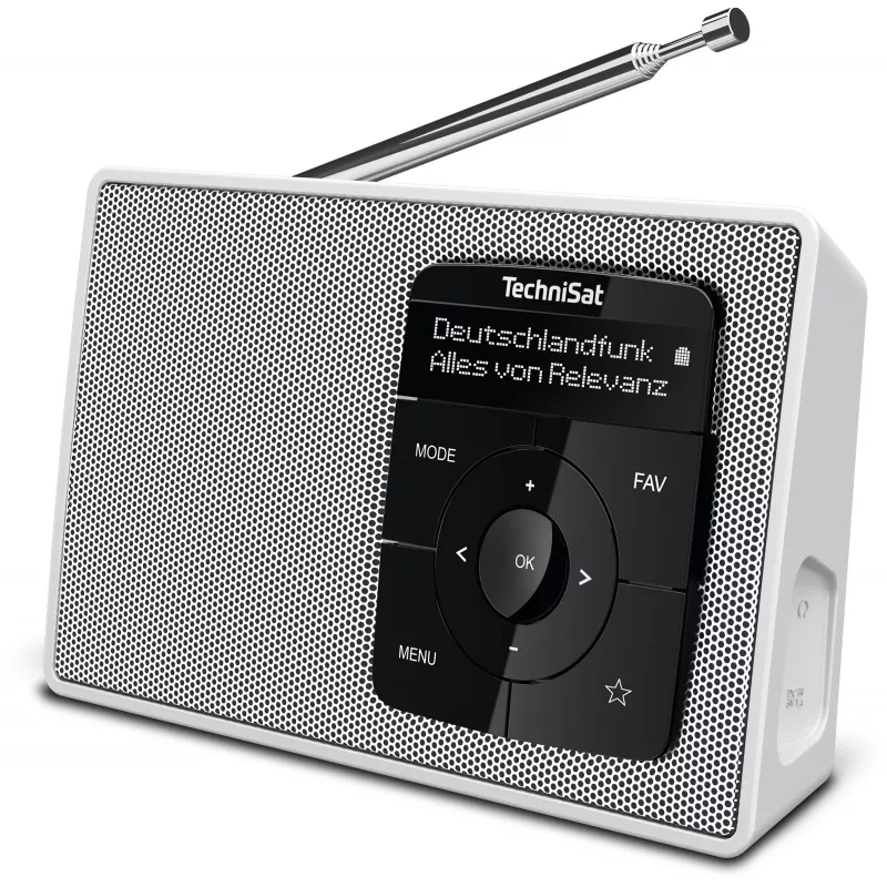 TechniSat DIGITRADIO 2 radio da tavolo DAB+ FM Bluetooth sveglia bianco 0001/3910