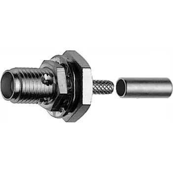 Telegärtner connettore femmina SMA crimp per RG-316/U, oro, confezione da 5 (J01151A0001)
