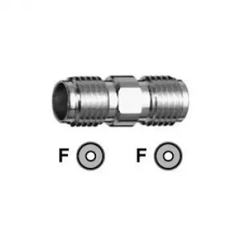 TELEGÄRTNER 100024790 adattatore coassiale SMA femmina su SMA femmina, 50 Ohm, DC-18 GHz, ottone nichelato