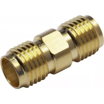 TELEGÄRTNER 100024790 adattatore coassiale SMA femmina su SMA femmina, 50 Ohm, DC-18 GHz, ottone nichelato
