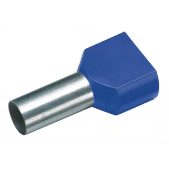 Cimco 187740 puntalino gemello 2,5 mm² parzialmente isolato blu 100 pezzi