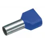 Cimco 187740 puntalino gemello 2,5 mm² parzialmente isolato blu 100 pezzi