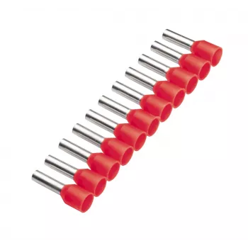 Cimco 187502 puntalino 1 mm² parzialmente isolato rosso 500 pezzi