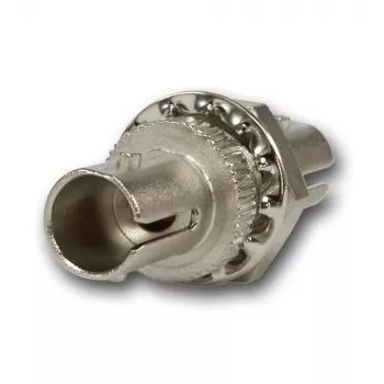 Telegärtner adattatore ST multimodale simplex con boccola in bronzo fosforoso, case in metallo, montaggio a un foro, Z64 J08011A0003