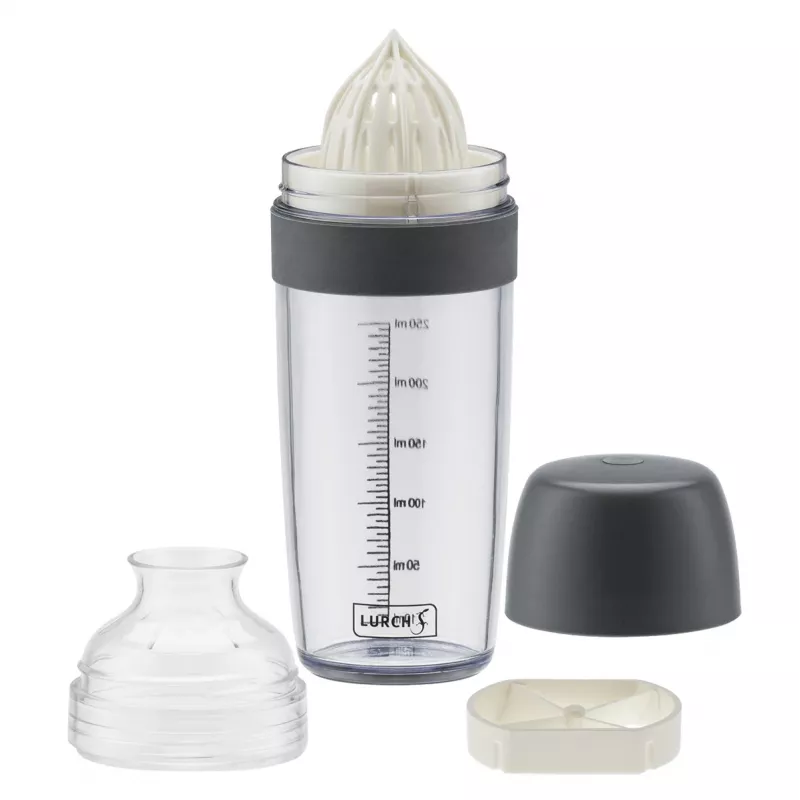 Lurch shaker grigio 250 ml shaker per dressing con scala graduata 10023