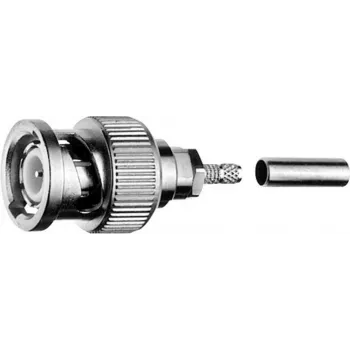 Telegärtner connettore maschio per cavo BNC crimp G08 50 Ohm, crimp/crimp, Professional, A2914, G08 (RD-316) (J01000B0022)