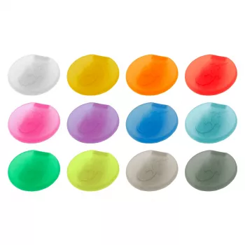 LURCH set marcatori per bicchieri, 12 pezzi, colori assortiti, silicone, adatto al contatto alimentare, lavabile in lavastoviglie, senza BPA, da -40°C a +240°C 210229