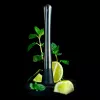 Lurch set decoratore per bordi bicchieri da cocktail e pinza grigio fumo 240799