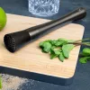 Lurch set decoratore per bordi bicchieri da cocktail e pinza grigio fumo 240799