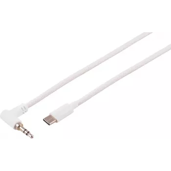 S CONN MAXIMUM CONNECTIVITY cavo audio 3,5mm angolare a diritto, bianco, 2m 14-08036