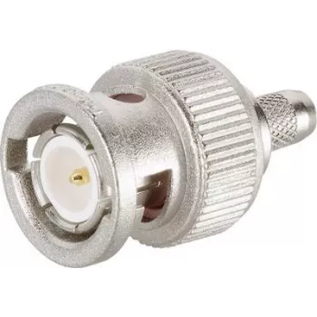 Telegärtner connettore BNC crimp 75 Ohm per RG-59 B/U, contatto oro, guscio nichelato J01002F1288Z