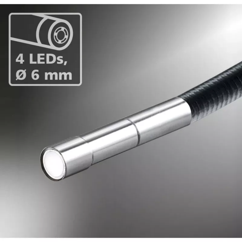 Laserliner Micro Camera sonda endoscopica Ø 6 mm, 1,5 m, illuminazione LED (082.221A)