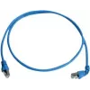 Telegärtner 100008674 Cavo patch RJ45, CAT 6a S/FTP, 5,0 m, blu, ignifugo, con protezione antitorsione