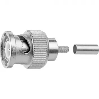 Telegärtner Connettore maschio BNC crimp 75 Ohm serie Professional per cavo coassiale J01002A0073