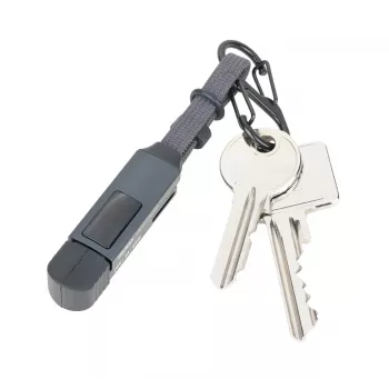 TROIKA SPEEDY TO GO portachiavi con gettone per carrello - titanio CBL60/TI