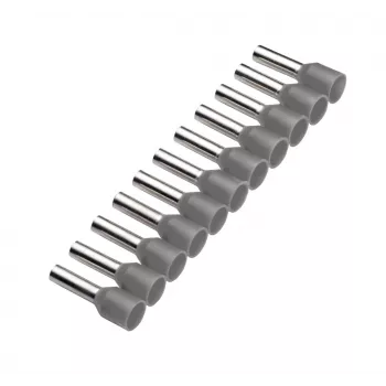 Cimco 187501 puntalino 0,75 mm² parzialmente isolato grigio 500 pz.