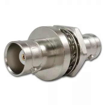 Telegärtner J01004A1233Z adattatore connettore maschio BNC su connettore femmina BNC, 75 Ohm, nero