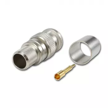 Telegärtner Connettore maschio BNC a crimpare per RG214/U e RG393/U, 50 Ohm, 1 pz. J01000A0060