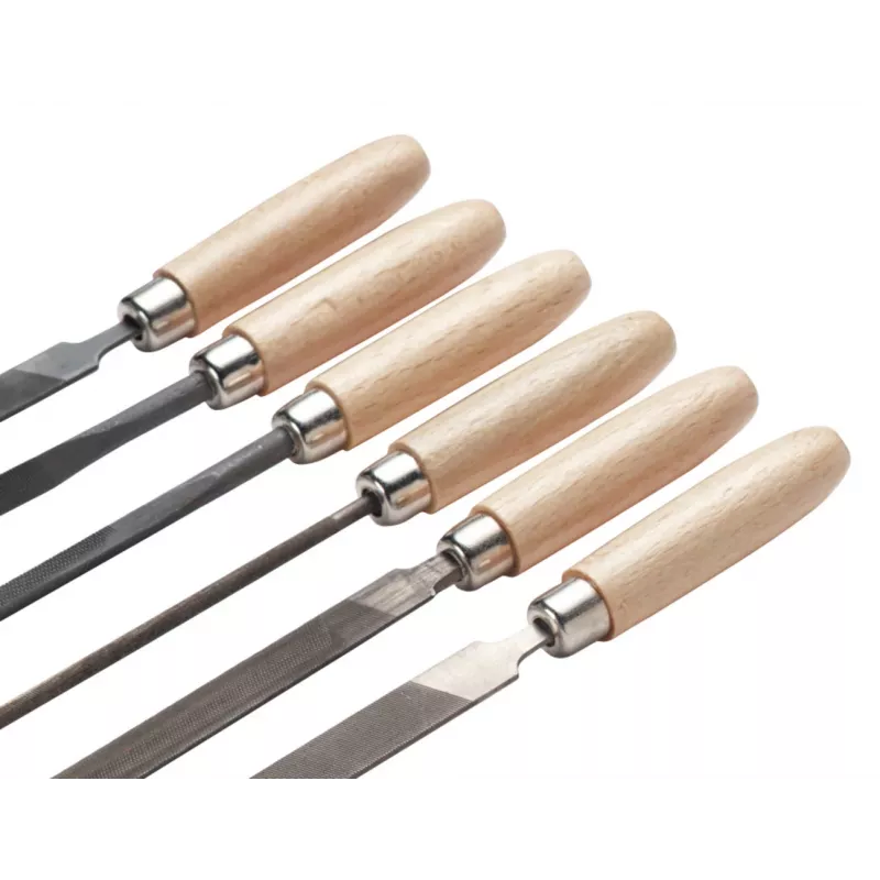 Cimco Set di lime di precisione 206750, 6 pezzi, 160 mm, taglio 2, DIN 7283